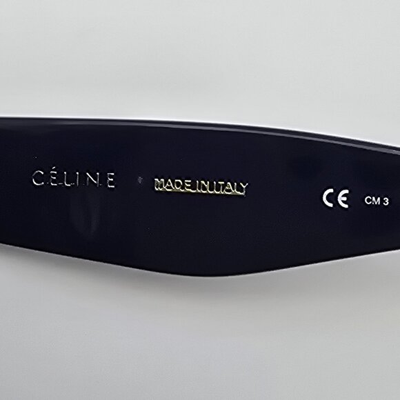 Celine CL41102/F/S Navy Blue Gold Frame Light Brown Gradient Lens Sunglasses main image 11